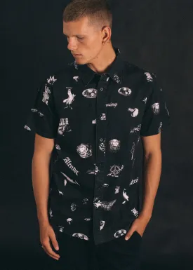 Afends Mens Bay Life - Box Short Sleeve Shirt