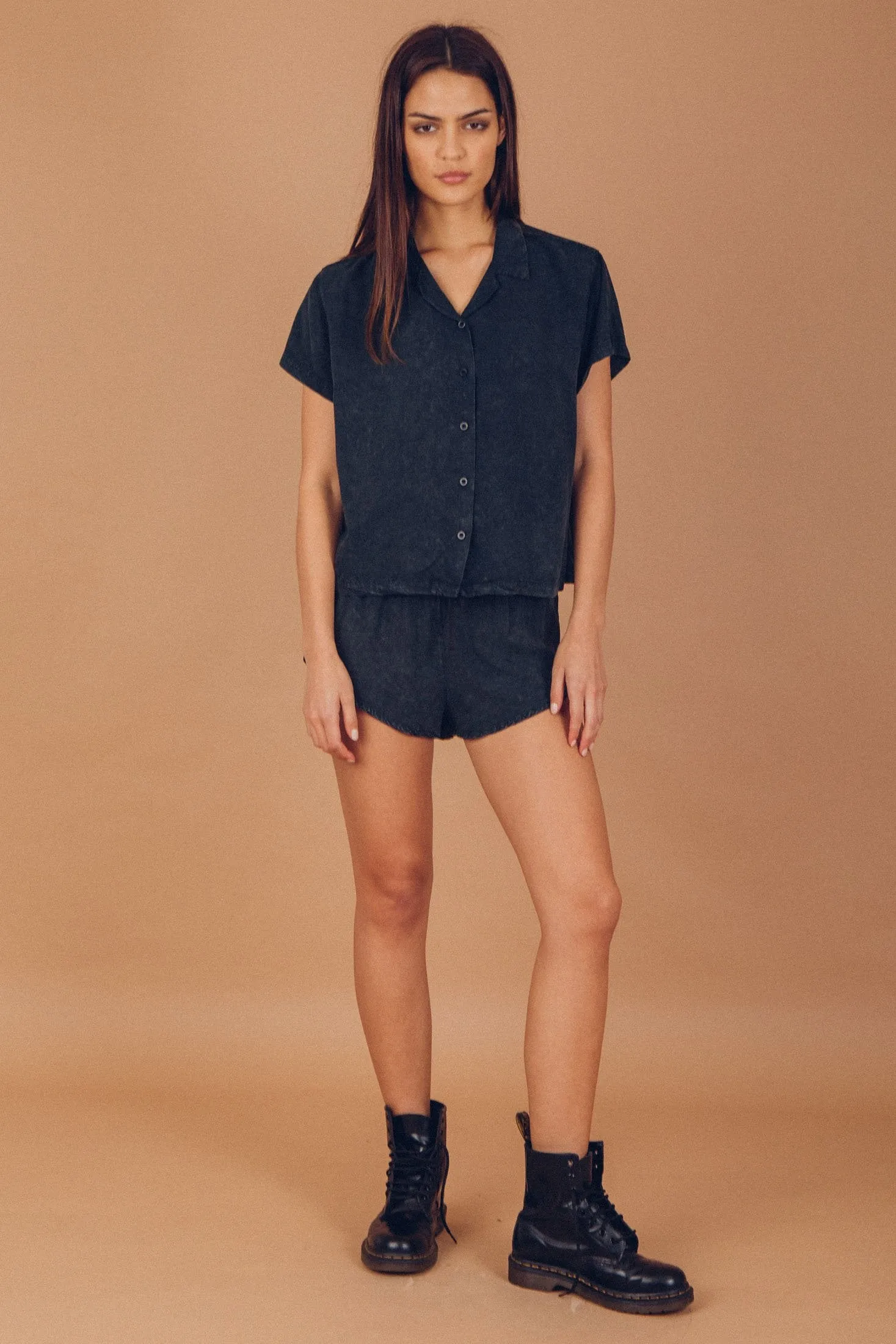 Afends Womens Aura - Short Sleeve Shirt