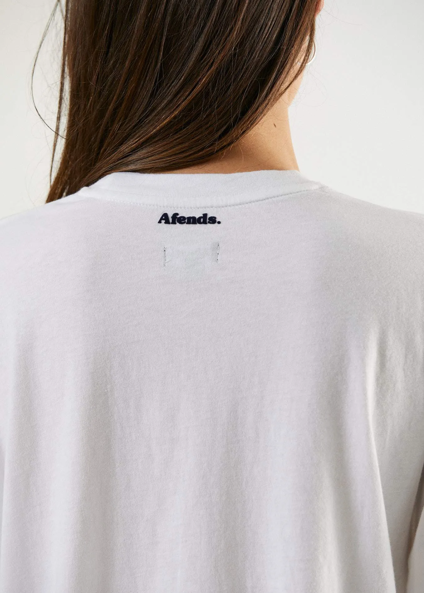 Afends Womens Trip To The Moon - Oversized Tee - White