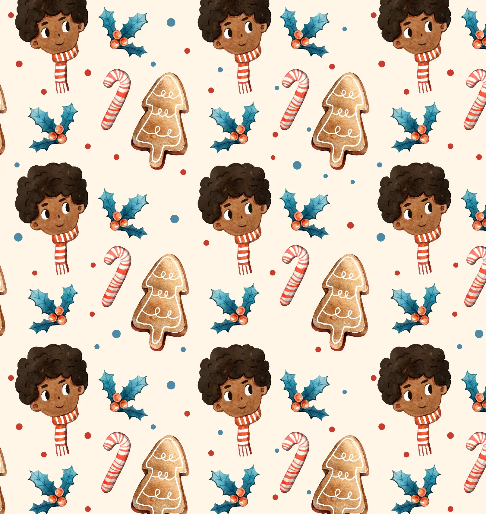 Afro Prince Holiday Kids' Pajama Set