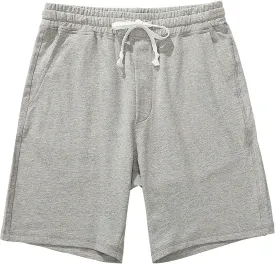 AMY COULEE Men's Casual Shorts 8" Cotton Athletic Workout Lounge Sweat Shorts with Pockets
