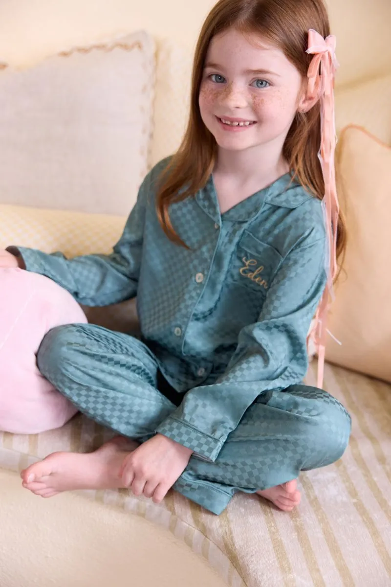Aspen Kids Satin Long Pyjamas
