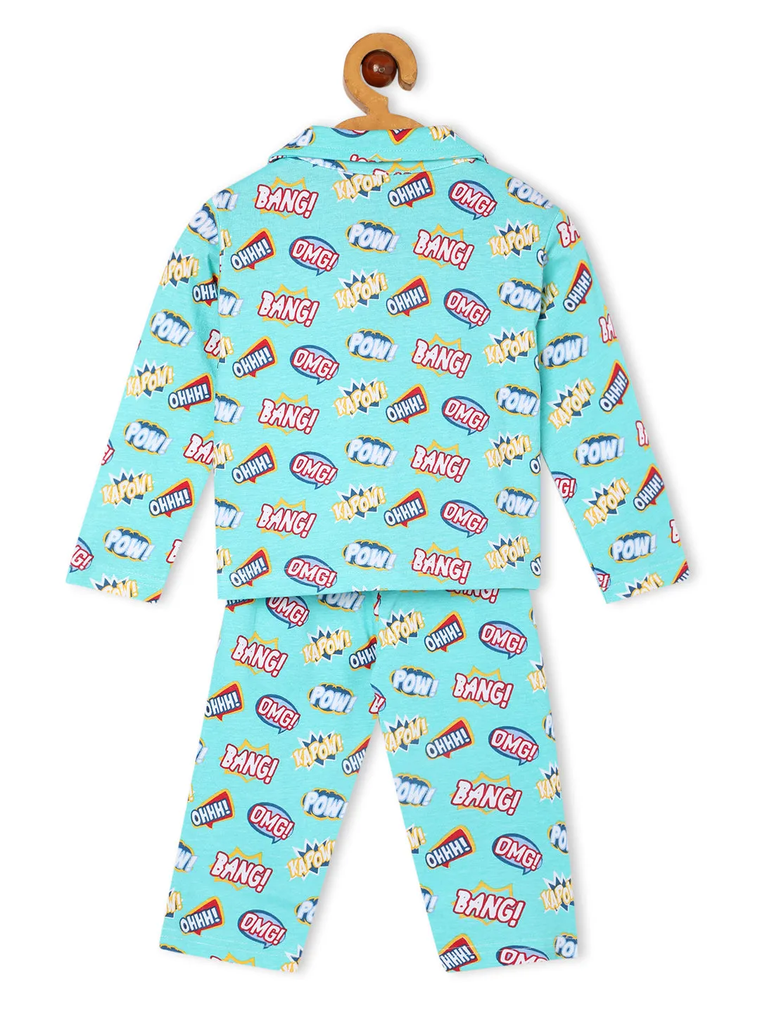 Baby and Kids Pajama Nightsuit Set- Mighty Fighter
