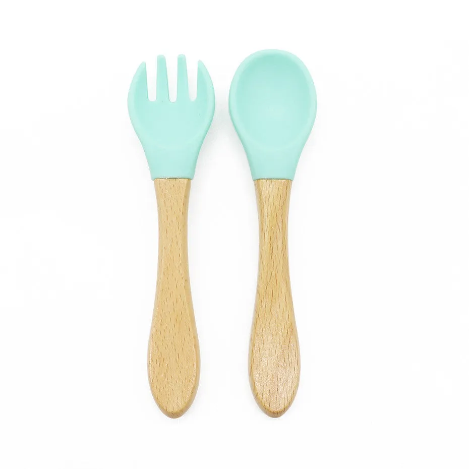 Bamboo Baby Fork and Spoon Set