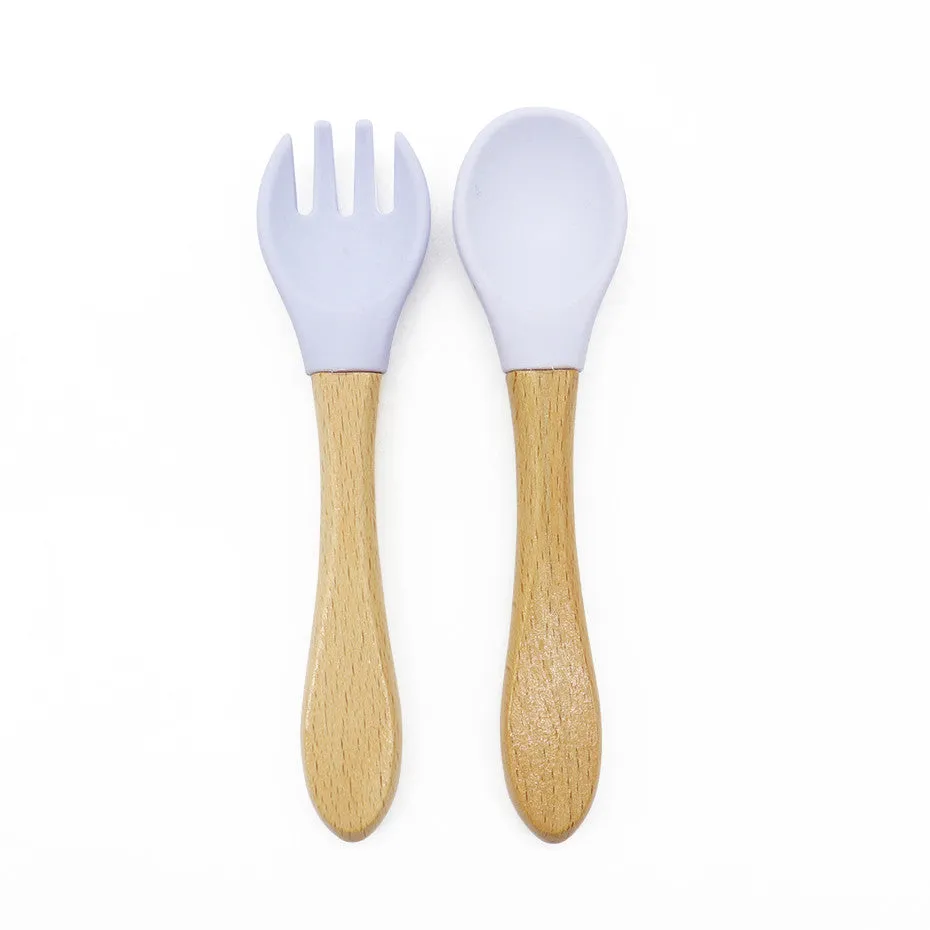 Bamboo Baby Fork and Spoon Set