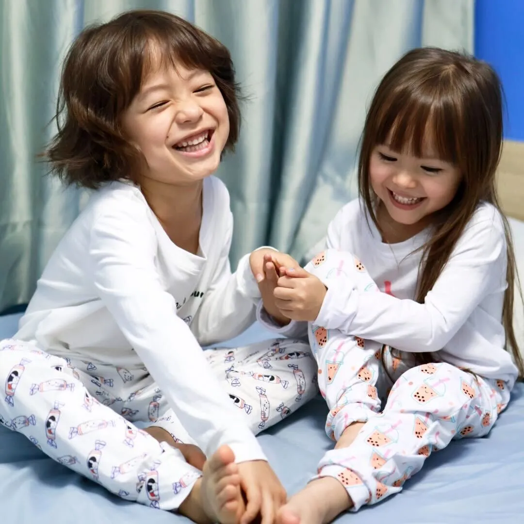 Bamboo Blend Two Piece Pajama Set - Bunny Candy