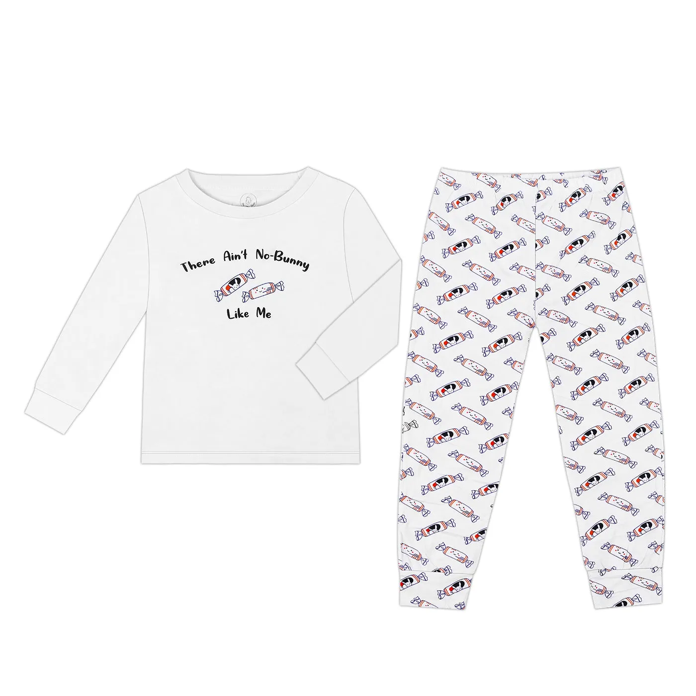 Bamboo Blend Two Piece Pajama Set - Bunny Candy