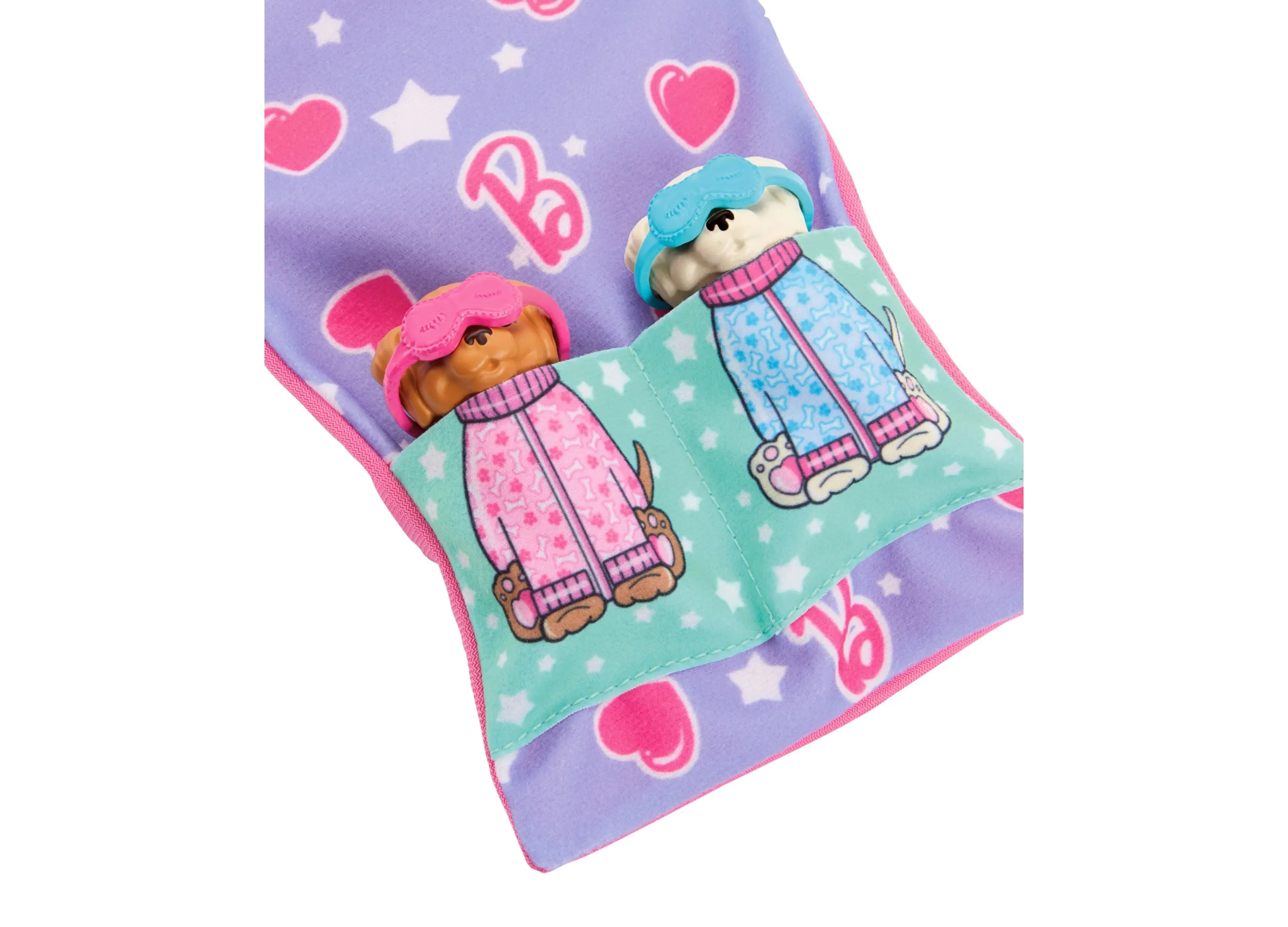 Barbie Doll Puppy Slumber Party Playset with 2 Toy Dog Figures, 10  Accessories, Color-Change