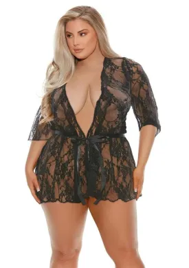 Barely Bare Lace Robe