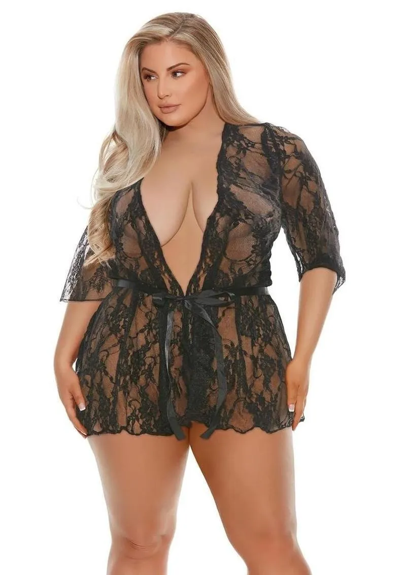 Barely Bare Lace Robe