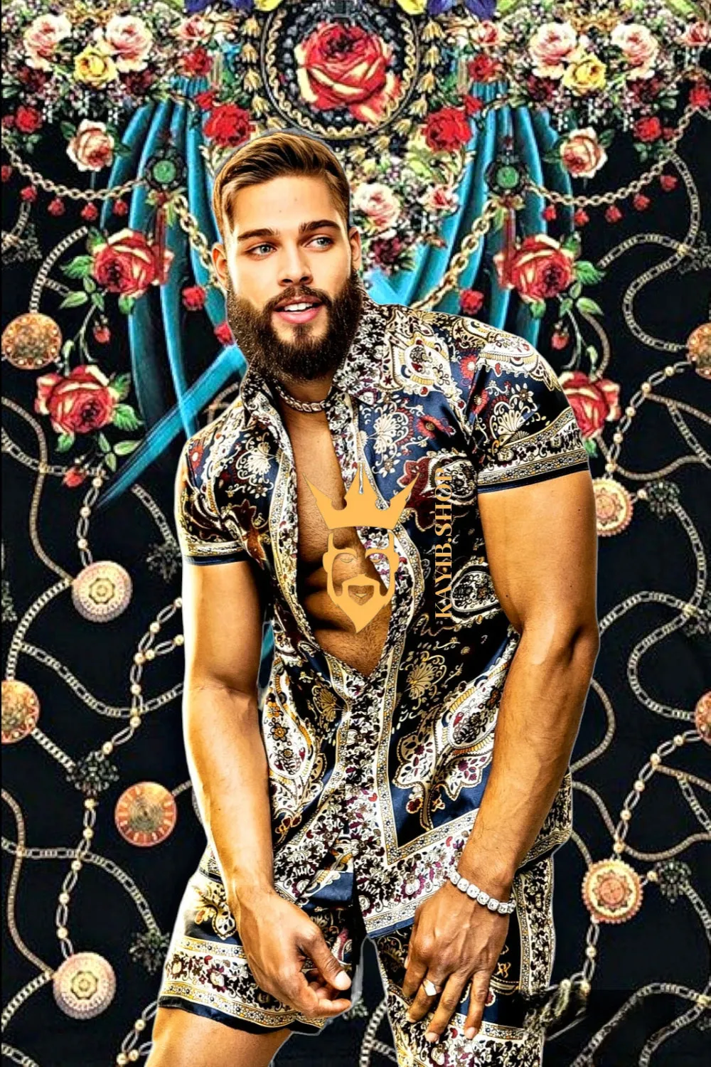 Barocco Outfits Silk Set - Elevate Your Style Game with Luxury and Personalized Fit