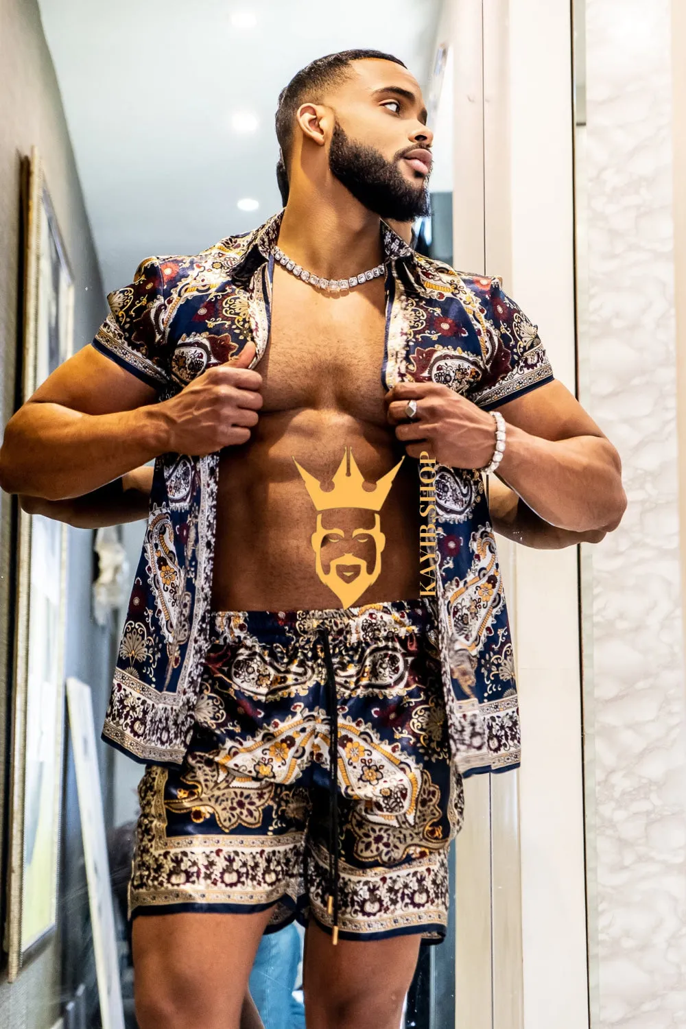 Barocco Outfits Silk Set - Elevate Your Style Game with Luxury and Personalized Fit