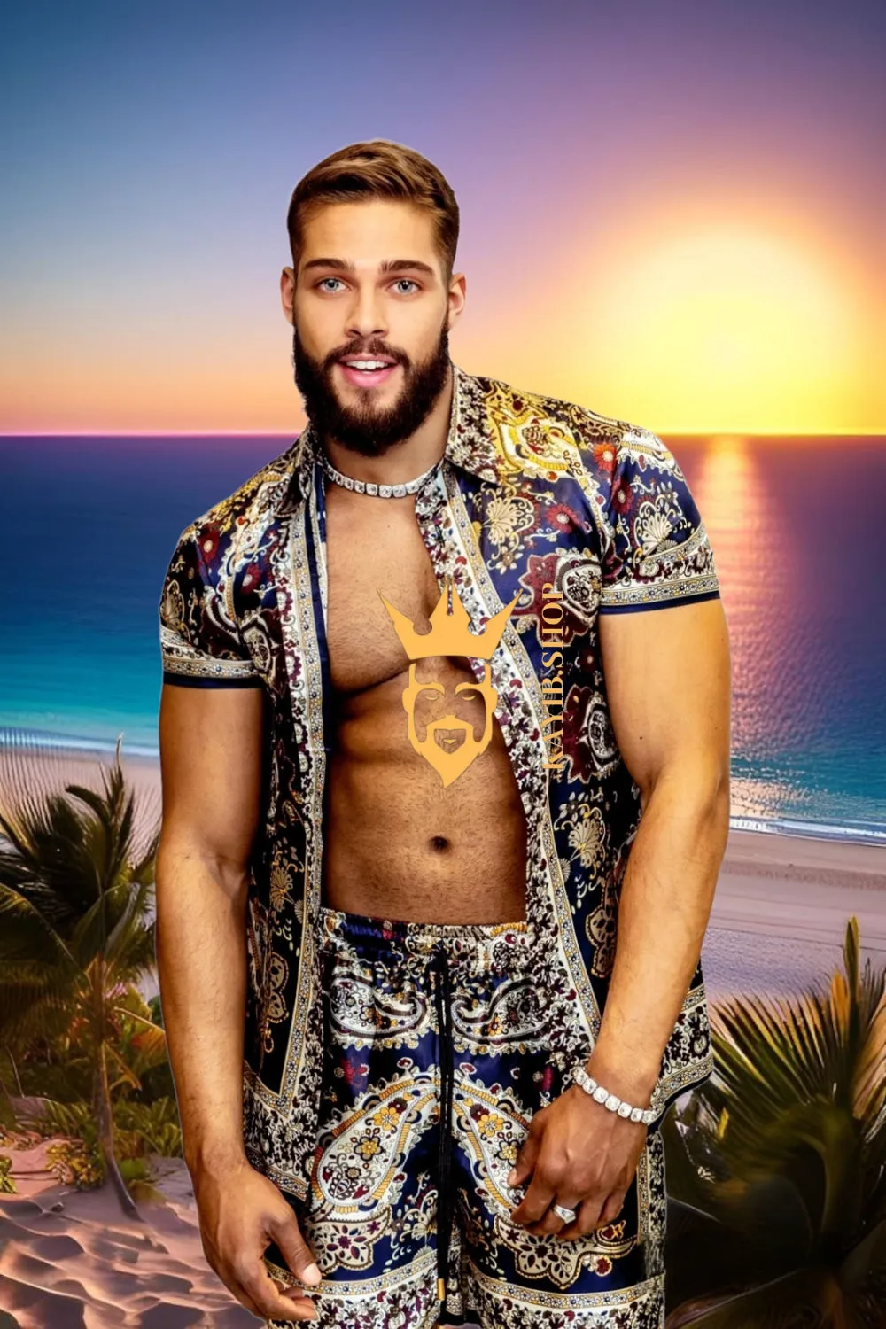 Barocco Outfits Silk Set - Elevate Your Style Game with Luxury and Personalized Fit