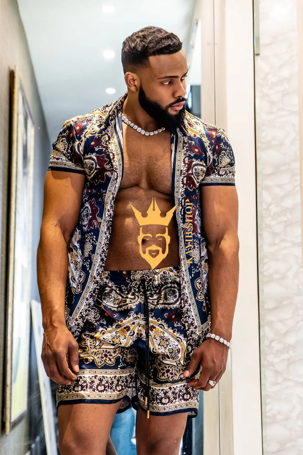 Barocco Outfits Silk Set - Elevate Your Style Game with Luxury and Personalized Fit