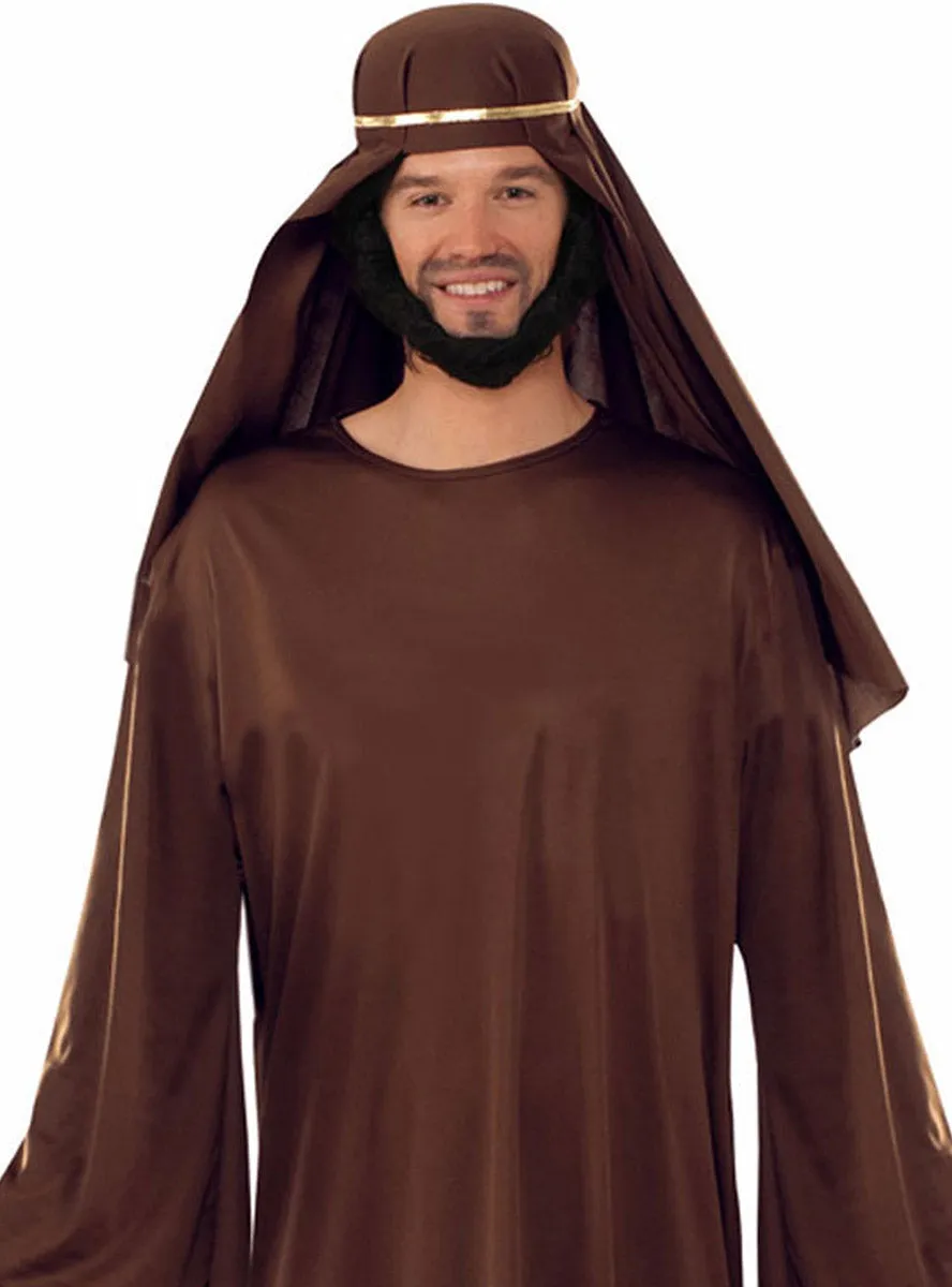 Biblical Shepherd Mens Brown Christmas Nativity Costume