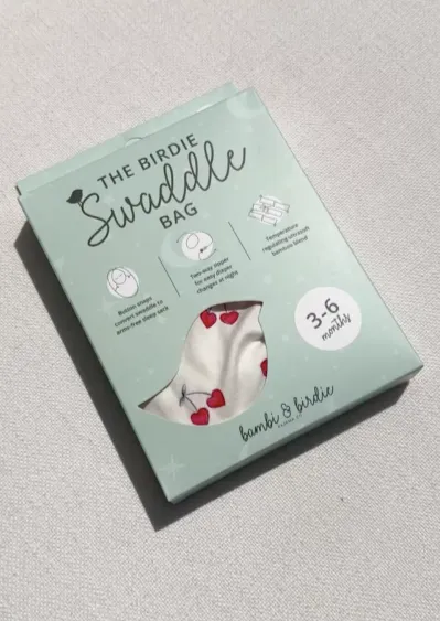 Birdie Swaddle Bag - CHERRY HEART