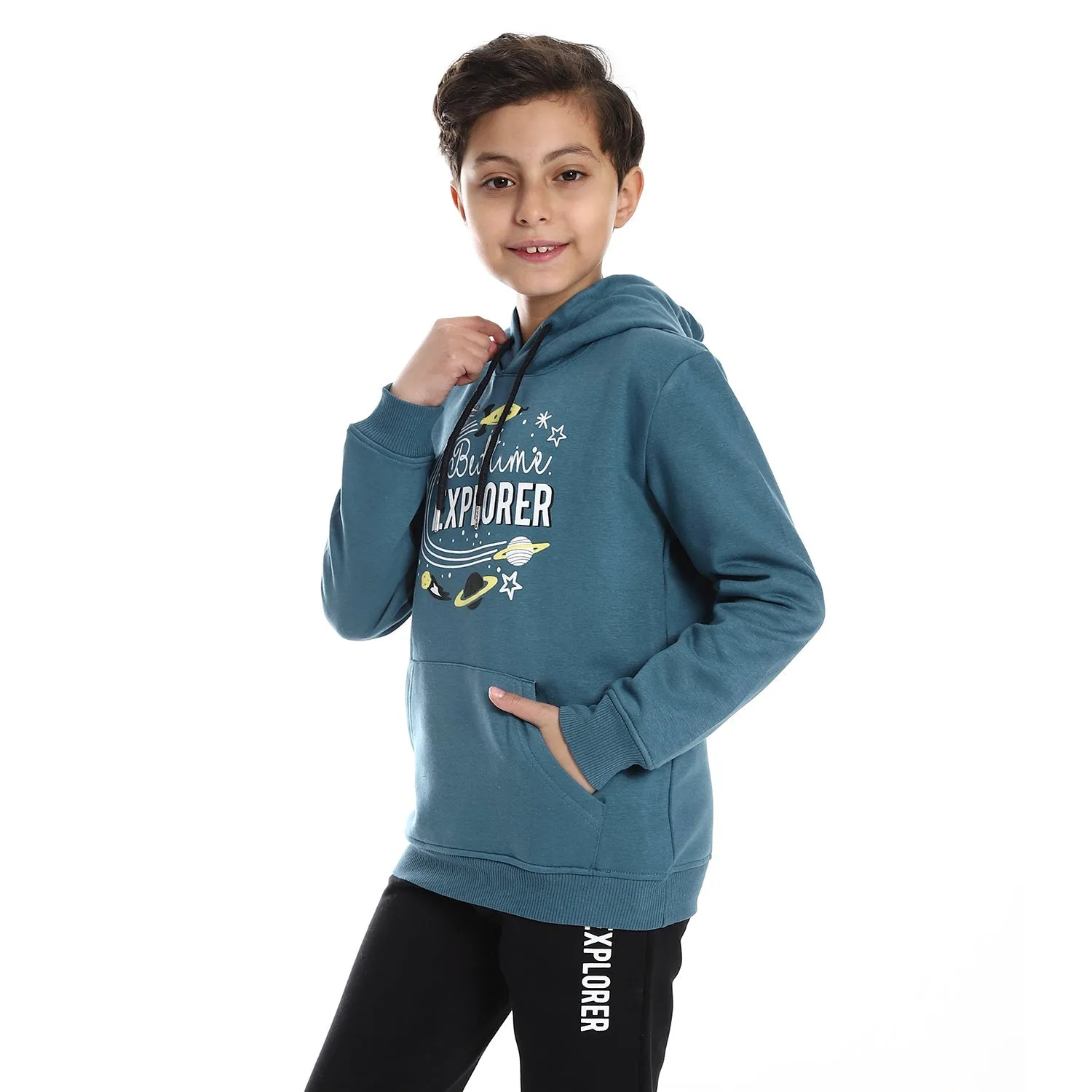 Boys' Winter Pajama Set, Sweatshirt and Pant - Blue