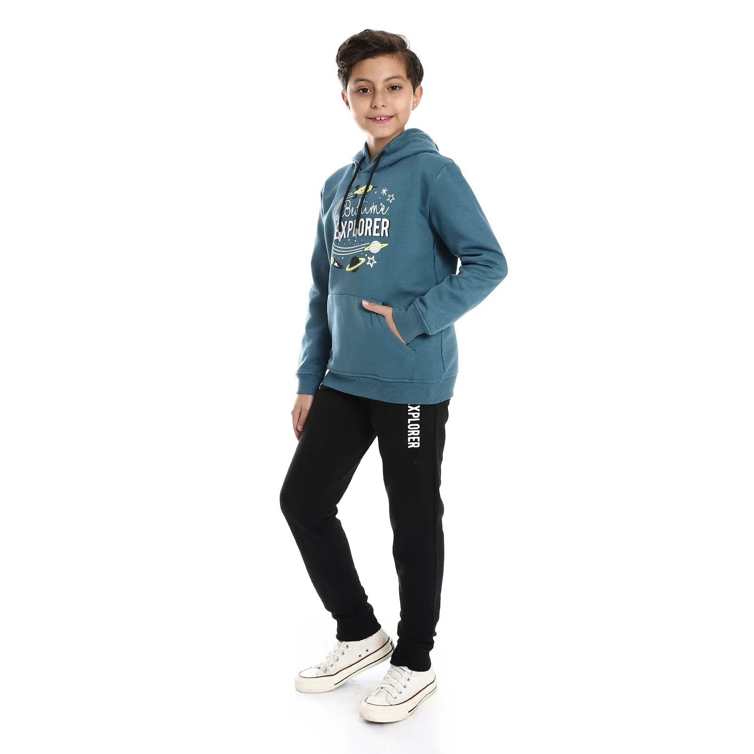 Boys' Winter Pajama Set, Sweatshirt and Pant - Blue