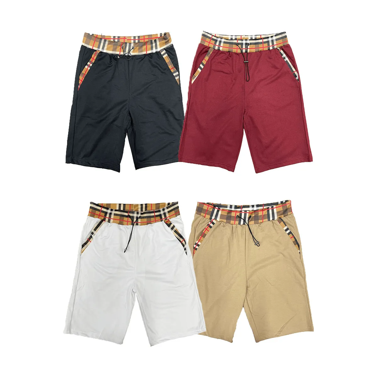 Checkered Detail Shorts