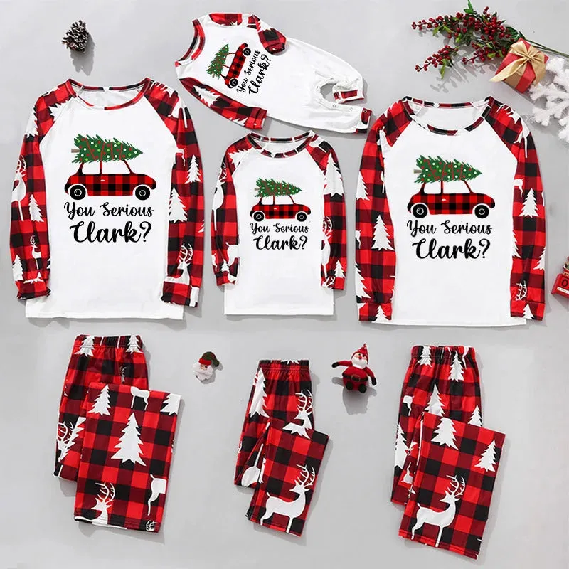 Christmas Truck Print Family Matching Pajamas Sets