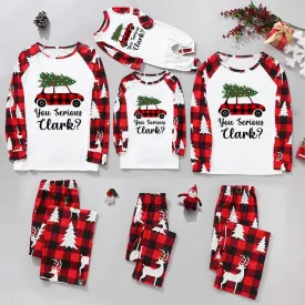 Christmas Truck Print Family Matching Pajamas Sets