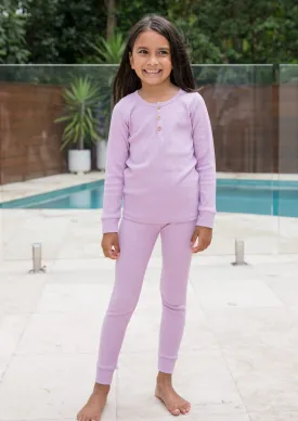Classic Henley Set - GRAPE