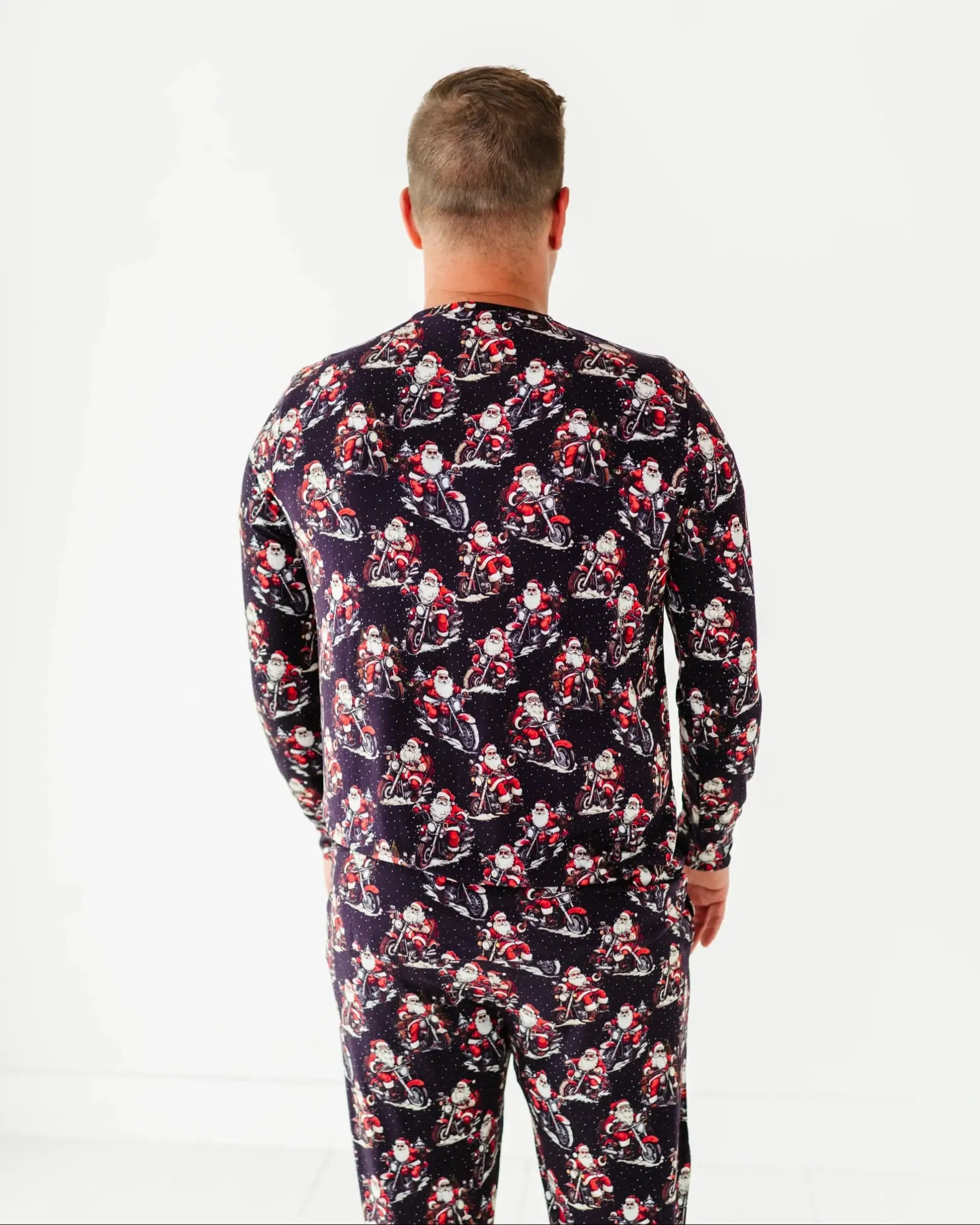 Clausin' Trouble Men's Long Sleeve Shirt