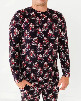 Clausin' Trouble Men's Long Sleeve Shirt
