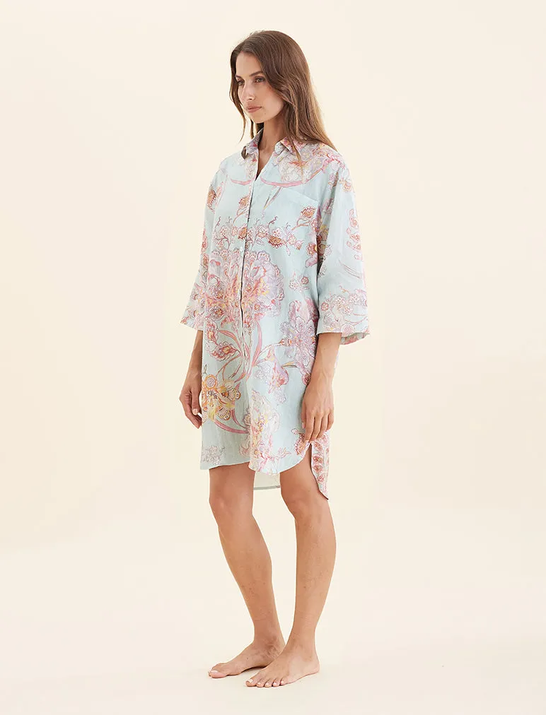 Coco Resort Linen Nightshirt