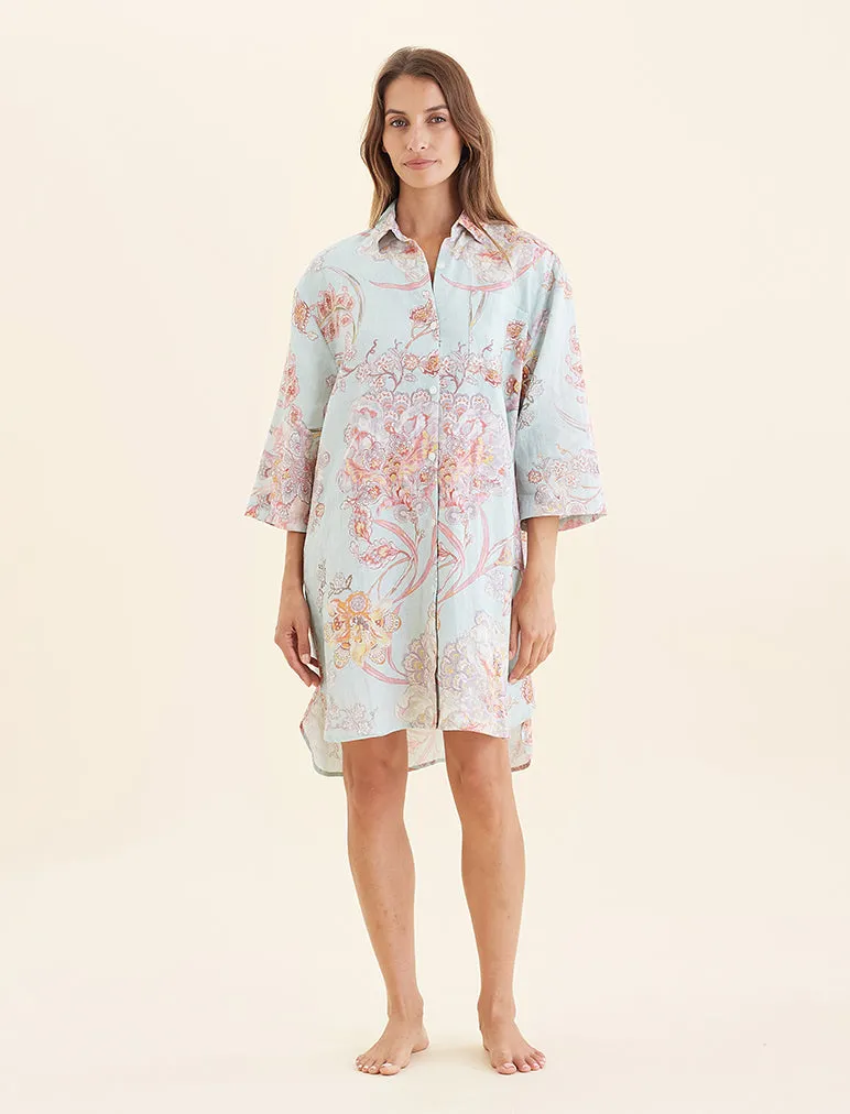 Coco Resort Linen Nightshirt