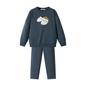 COZY SLIPPER PAJAMA-INDIGO