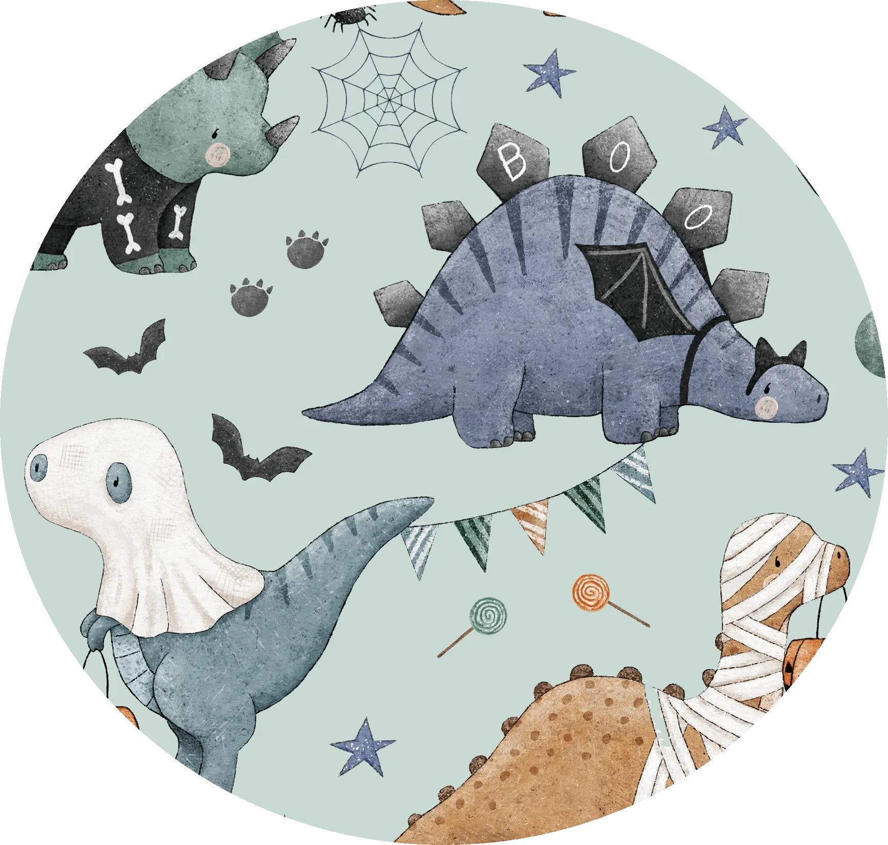 Creepy Cute Dino Treats - Bamboo Long Sleeve Lounge Set