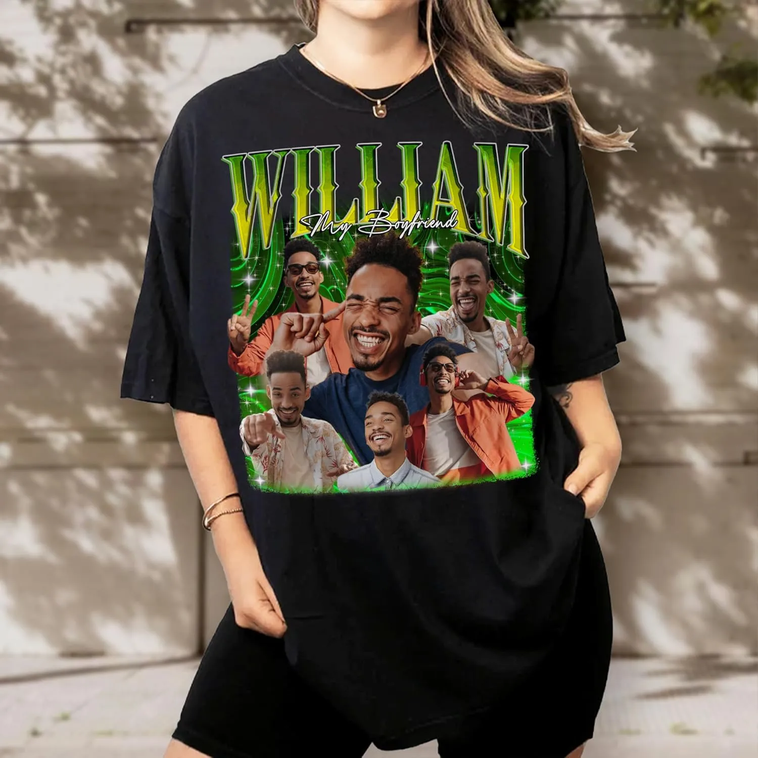 Custom Photo Shirt for Men & Women, Personalized Shirt with Picture Gift for Boyfriend Girlfriend, Dad Mom, Friends, Family