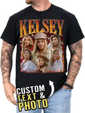 Custom Photo Shirt for Men & Women, Personalized Shirt with Picture Gift for Boyfriend Girlfriend, Dad Mom, Friends, Family
