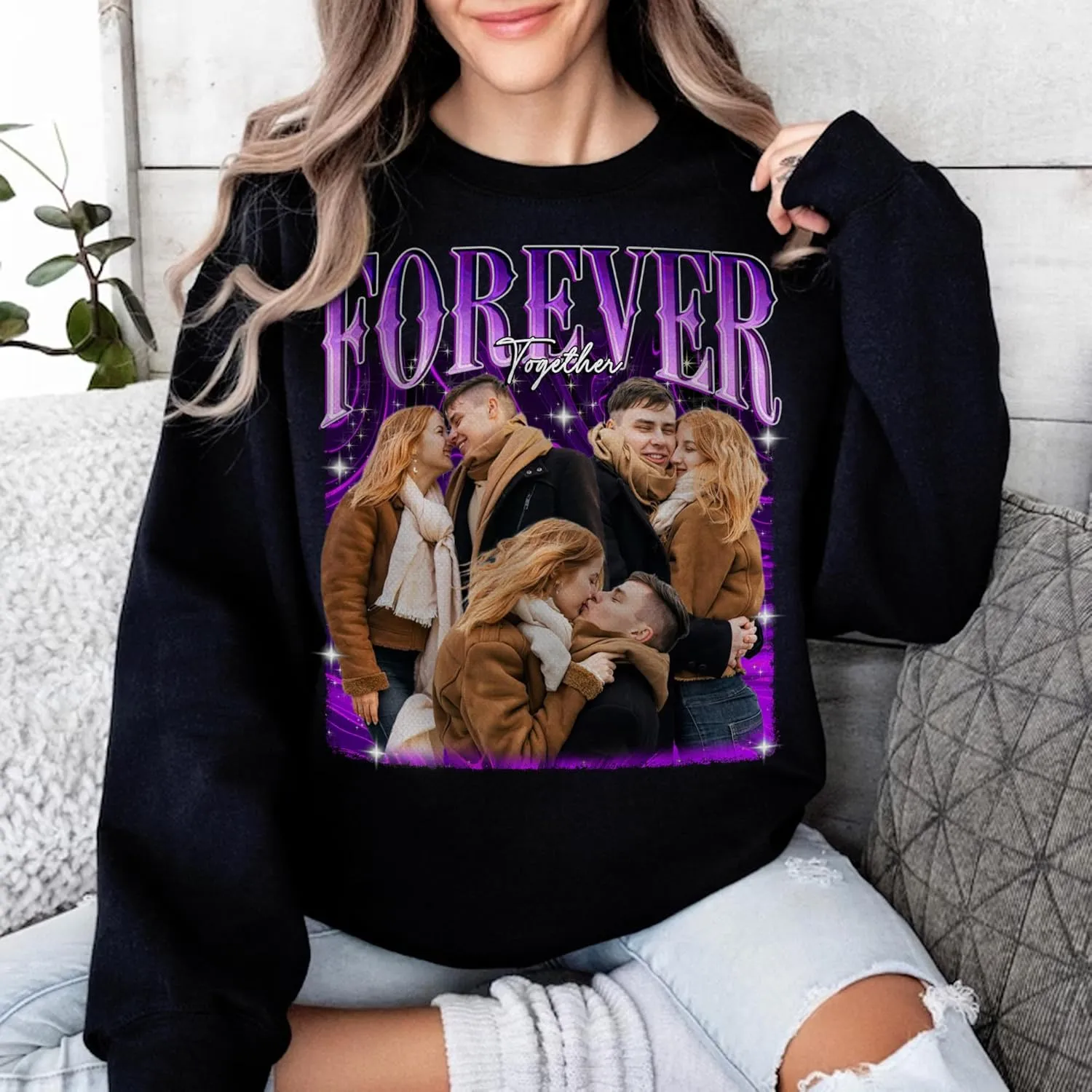 Custom Photo Shirt for Men & Women, Personalized Shirt with Picture Gift for Boyfriend Girlfriend, Dad Mom, Friends, Family