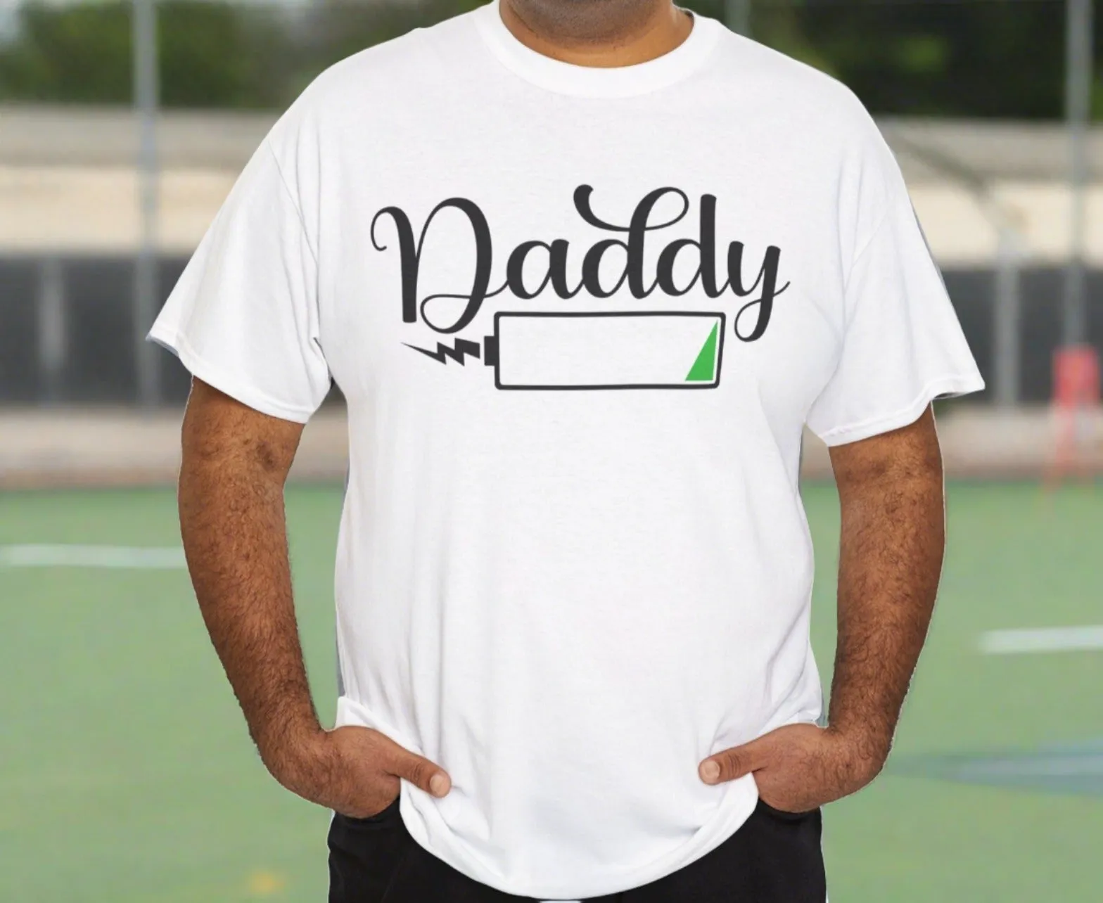 Daddy has a Dead Battery | Unisex Heavy Cotton Tee