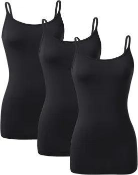 DAVID ARCHY Tank Tops for Women Bamboo Rayon Women's Camisoles Undershirts 3 Pack