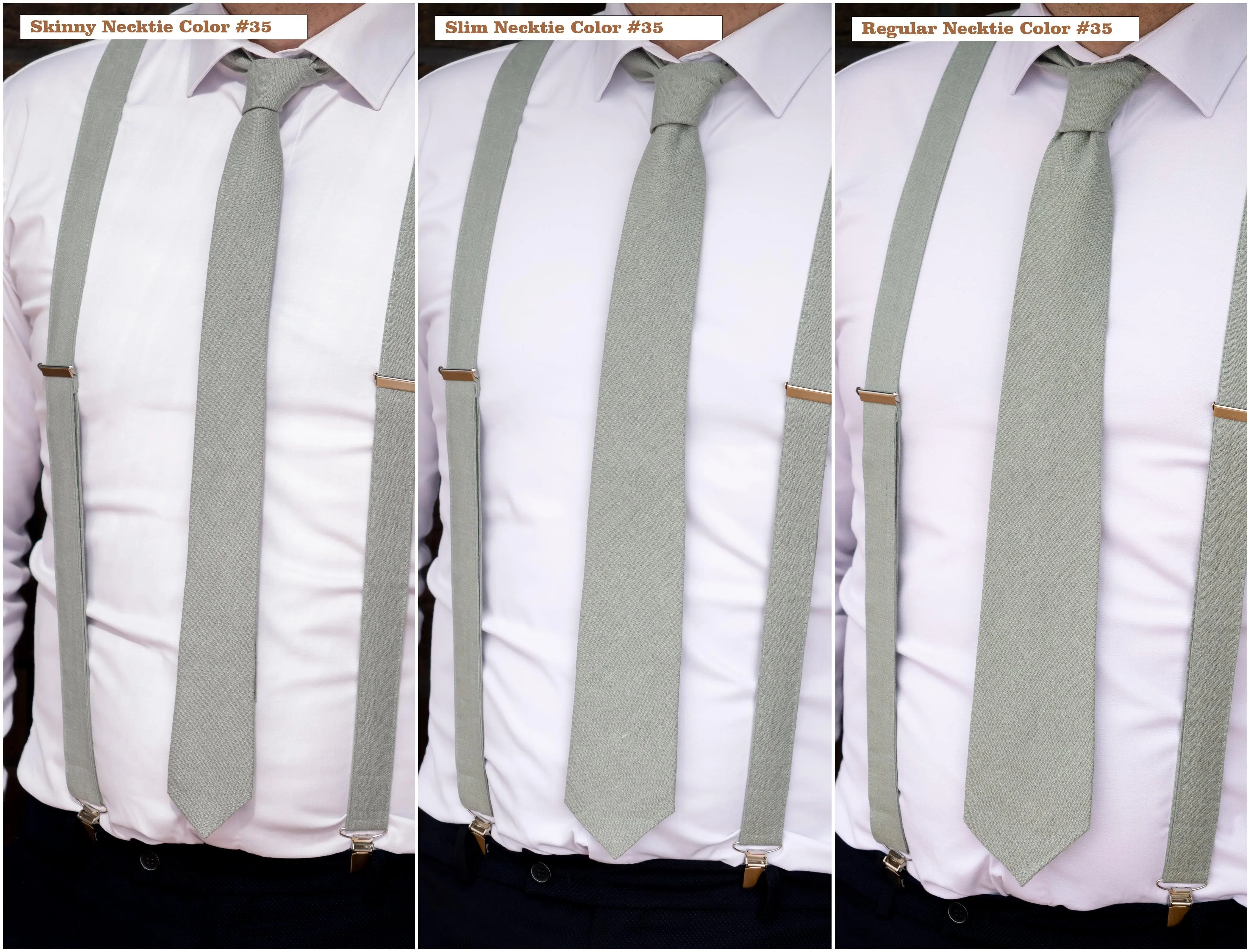 Emerald Green Linen Necktie - Ideal for Weddings and Groomsmen Gifts