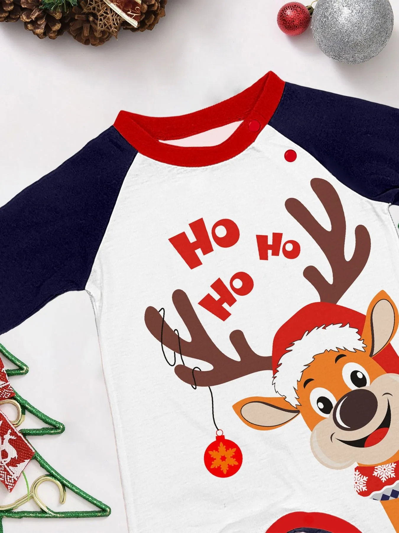 Family Christmas Pajama Matching Set with Moose Monogramming