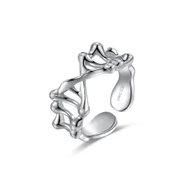 FANCIME "My DNA Love" Open Unisex 925 Sterling Silver Ring