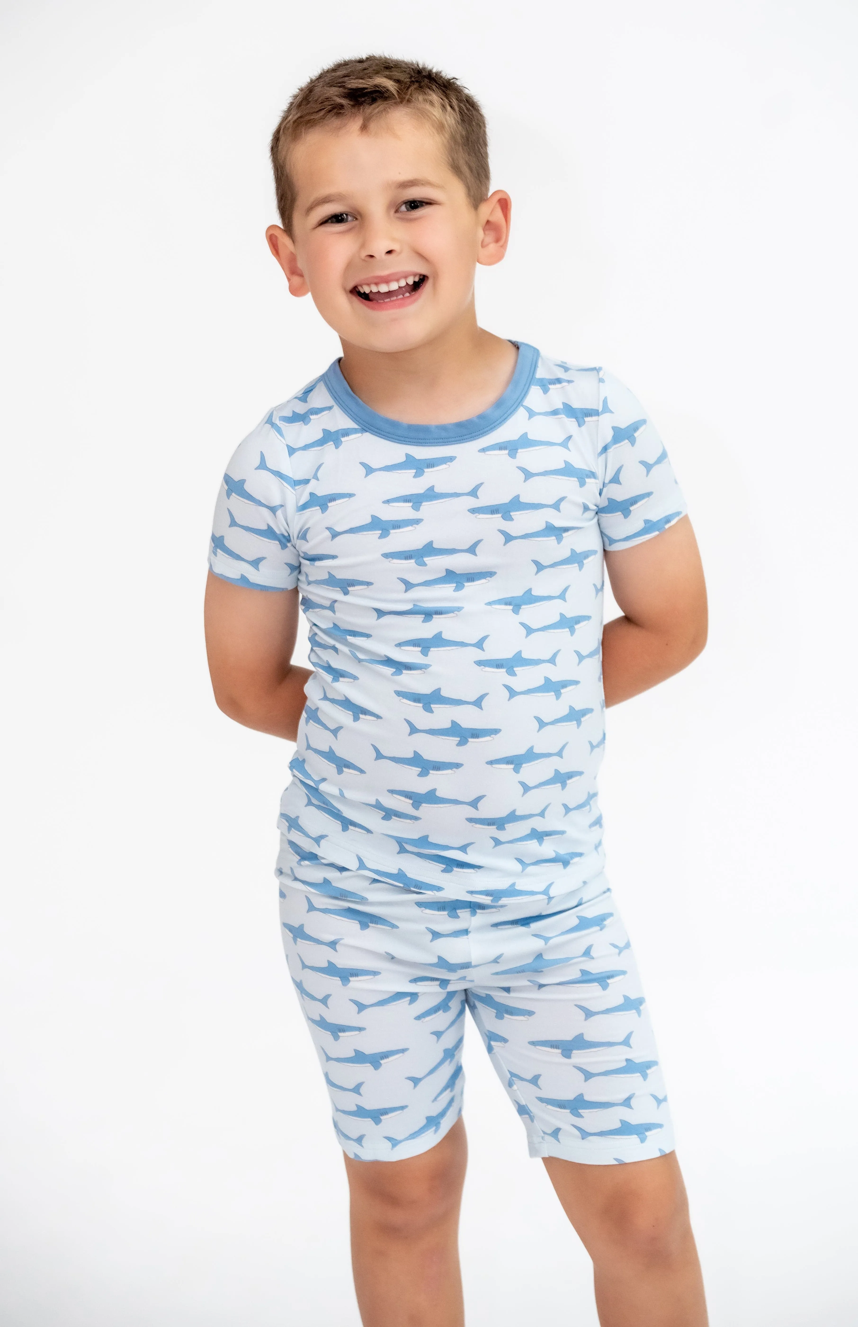 Fluffy Friends Spongey - Bamboo Short Sleeve Short Lounge Set