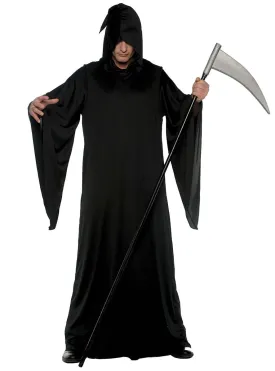 Grim Reaper Robe Plus Size Mens Halloween Costume
