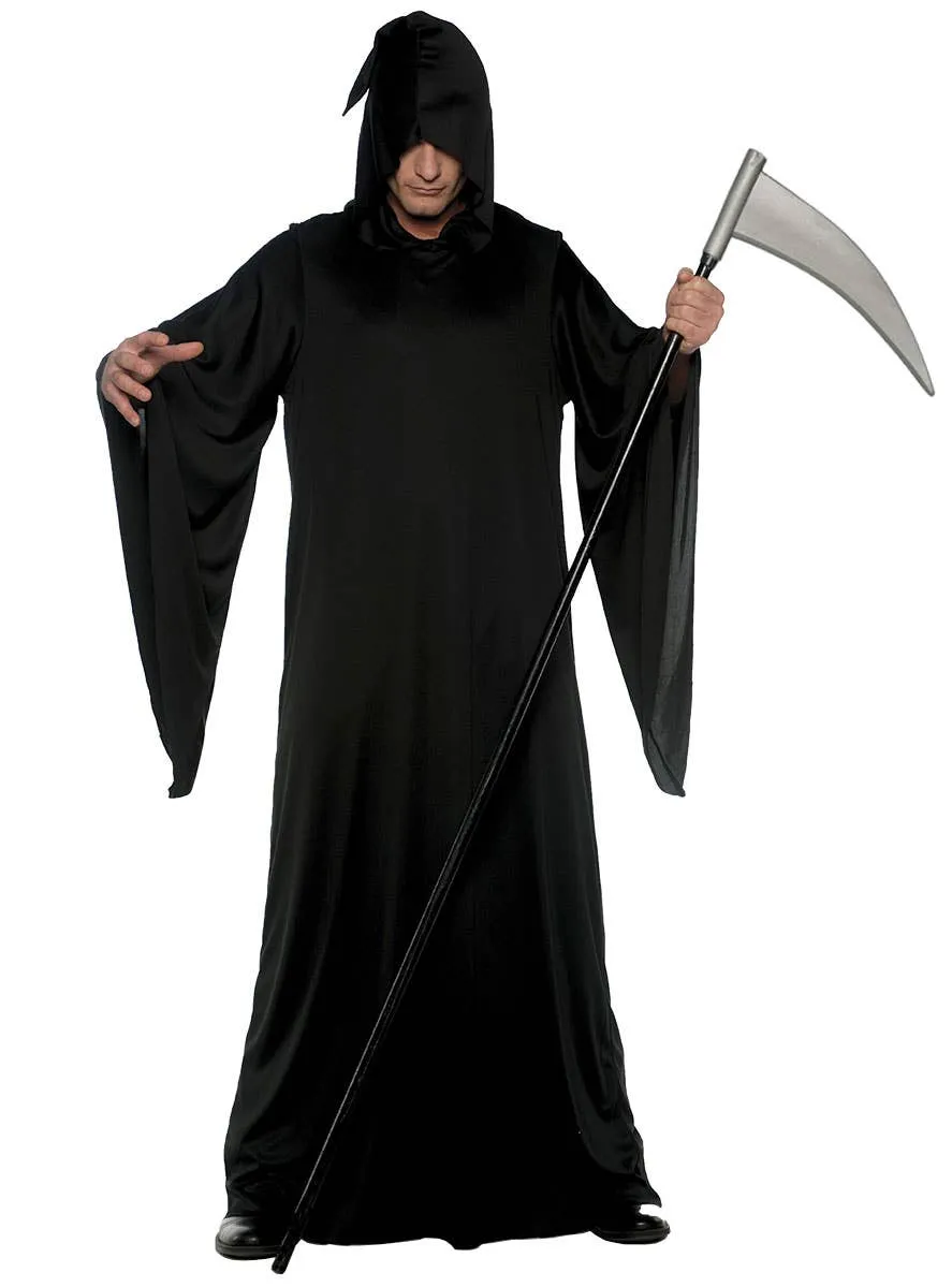 Grim Reaper Robe Plus Size Mens Halloween Costume