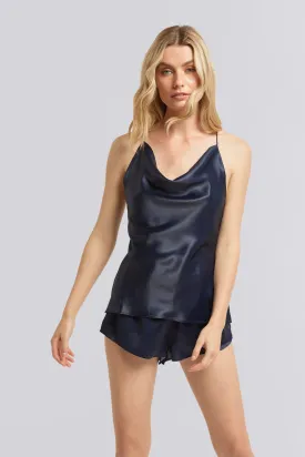 Halston x Homebodii Bianca Cami Set - Navy