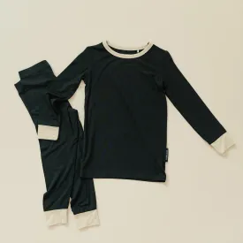 HUGBUG Bamboo Black/Nude Cuff Pajama Set