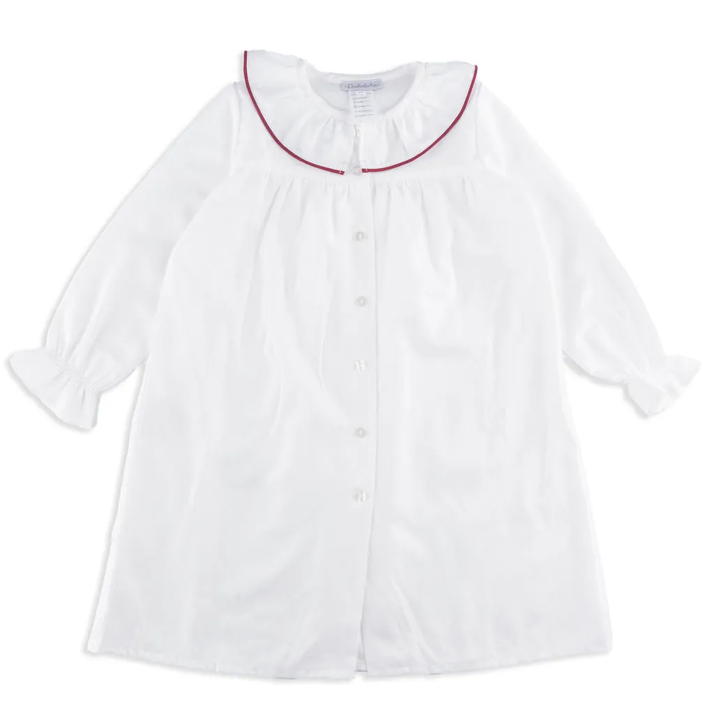 Ivory and Red Holiday Nightgown