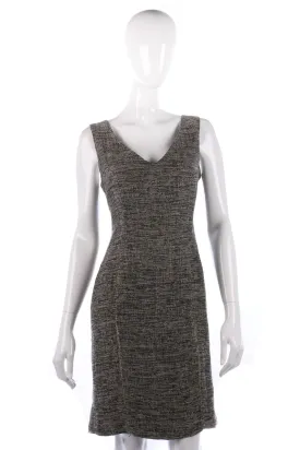 Jigsaw Linen Sleeveless Dress Grey Size 12