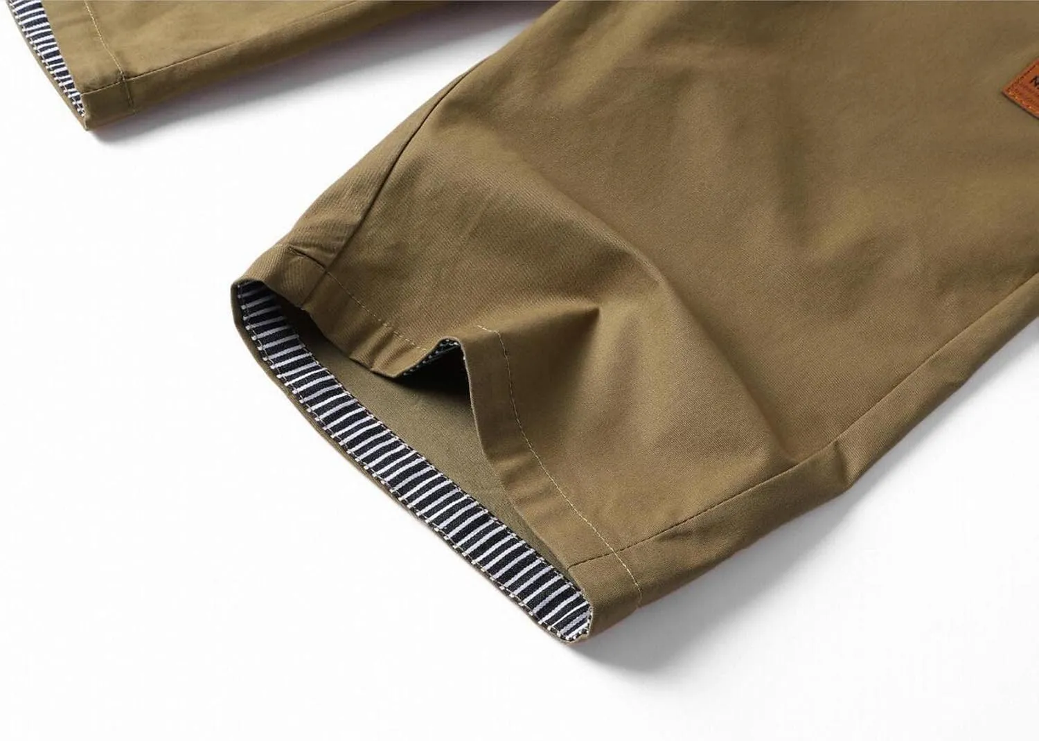 JustSun Mens Shorts Casual Classic Fit Cotton Summer Beach Shorts with Elastic Waist and Pockets