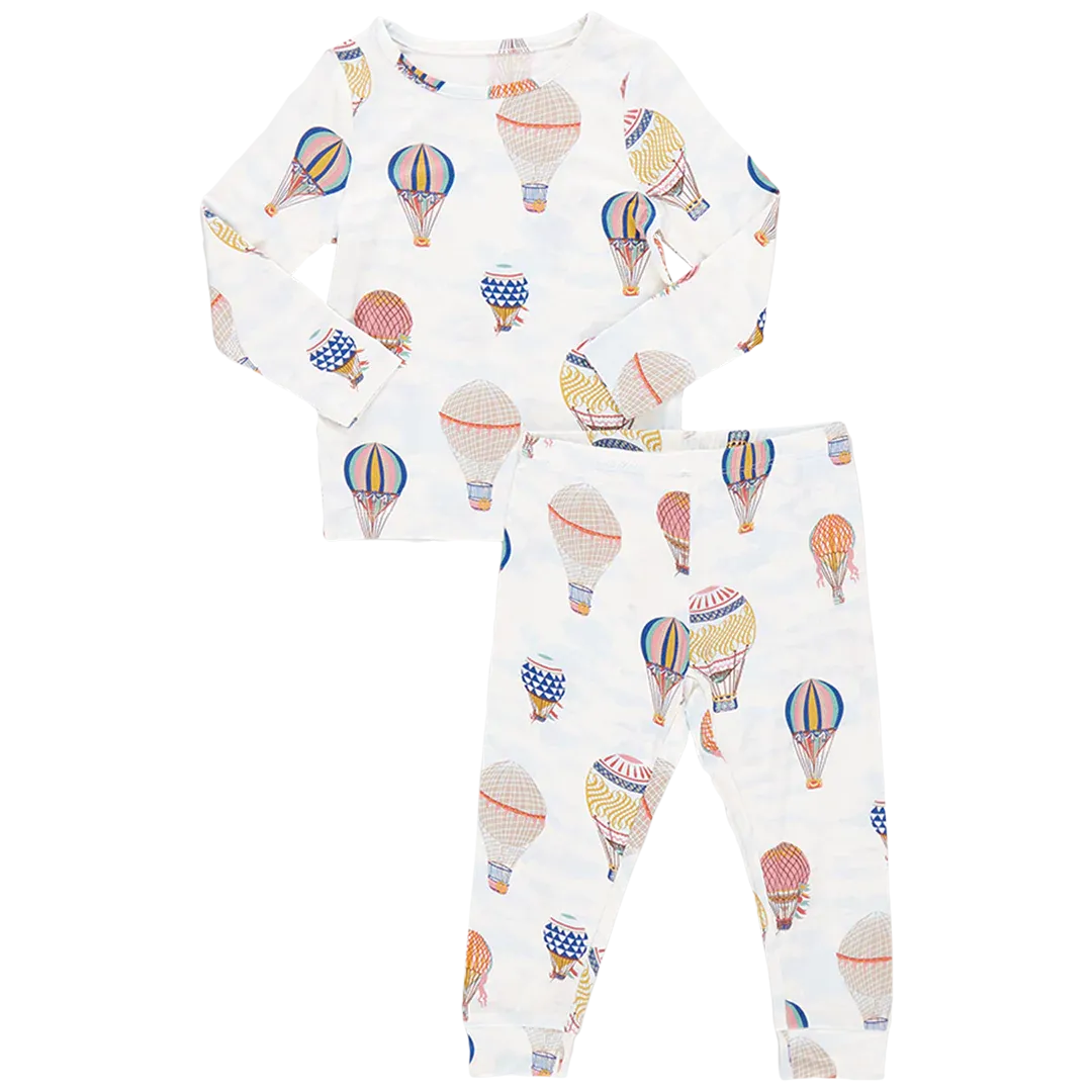 Kids Bamboo PJ Set - Hot Air Balloons