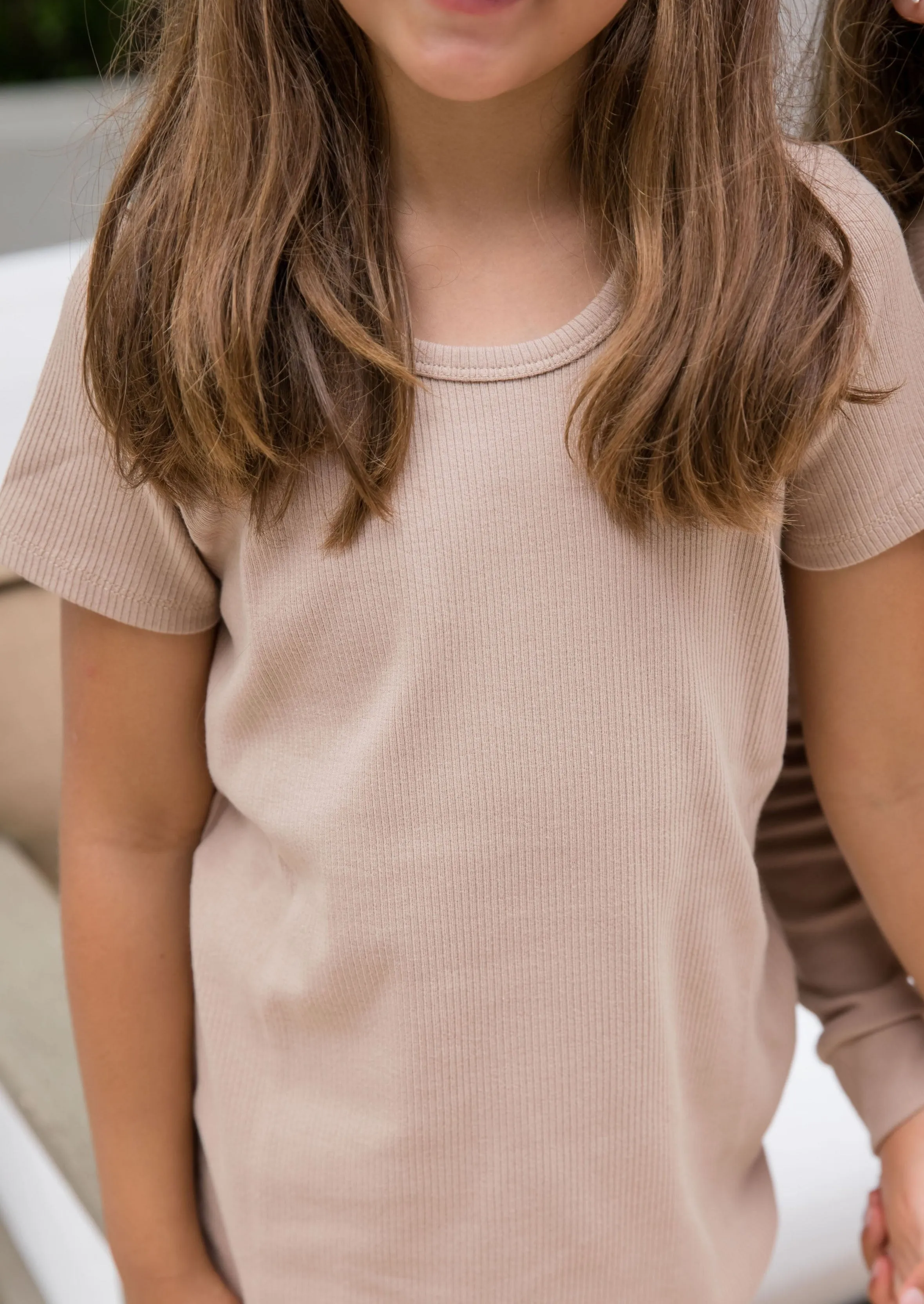 Kids Classic Shortie Set - ALMOND